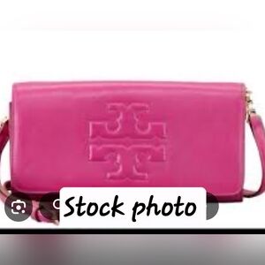 Tory Burch Magneta Colored Crossbody Bag.